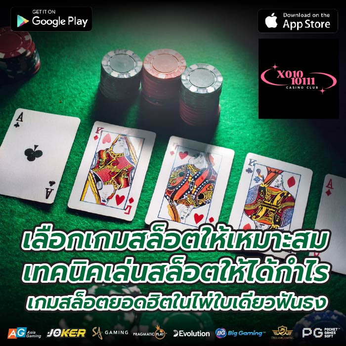 เลือกเกมสล็อตให้เหมาะสมเทคนิคเล่นสล็อตให้ได้กำไร เกมสล็อตยอดฮิตในไพ่ใบเดียวฟันธง